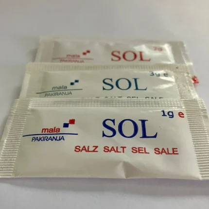 Mala pakiranja Sol 1g – 3g servirna – higijensko pakiranje